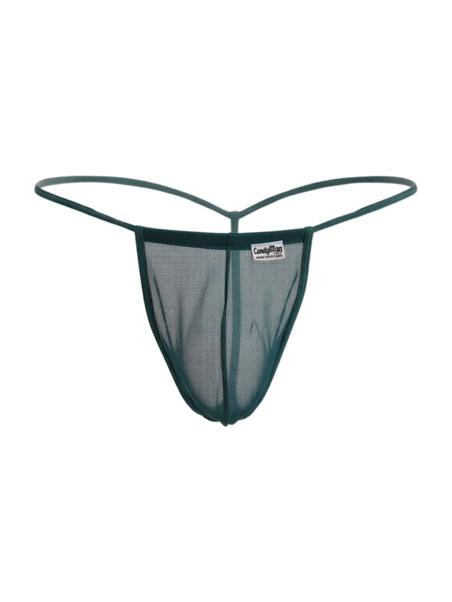 Mini Bottle Green Mesh G-String - view 5