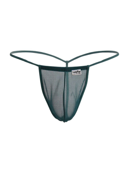 Mini Bottle Green Mesh G-String - view 5