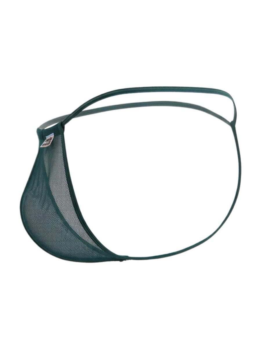 Mini Bottle Green Mesh G-String - view 7