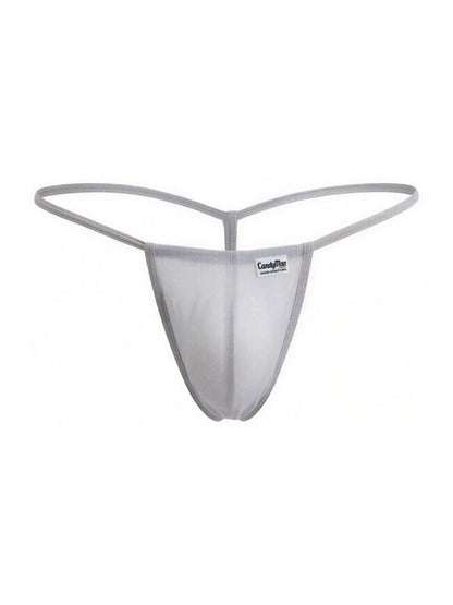 Mini Gray Mesh G-String - view 5