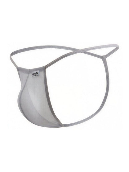 Mini Gray Mesh G-String - view 7