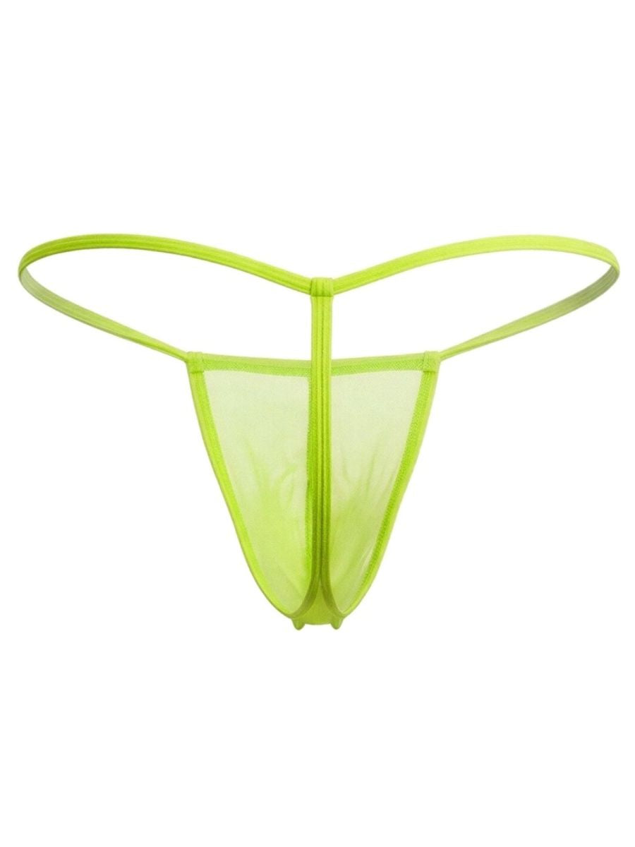 Mini Green Mesh G-String - view 6