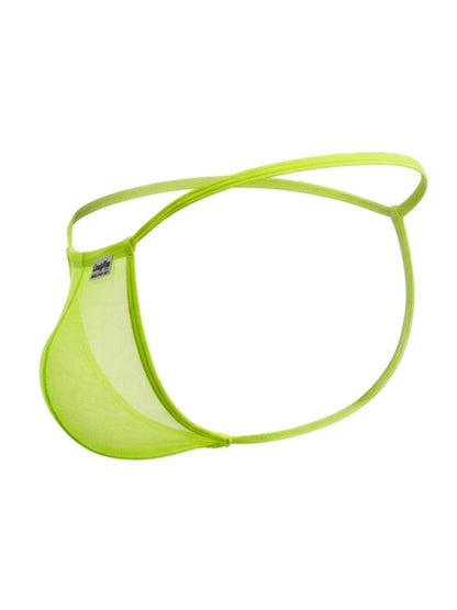 Mini Green Mesh G-String - view 7