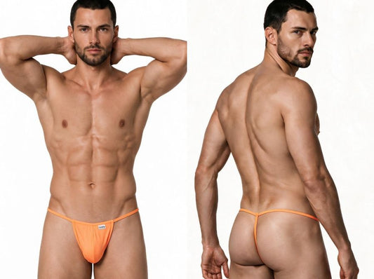CandyMan 9586 Men's Underwear Mini G-String Color Hot Orange
