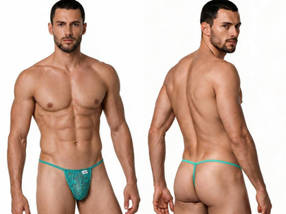 Mini Jade Lace G-String - view 1