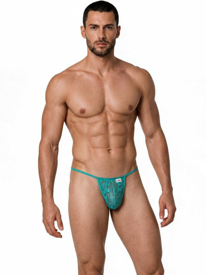 Mini Jade Lace G-String - view 2