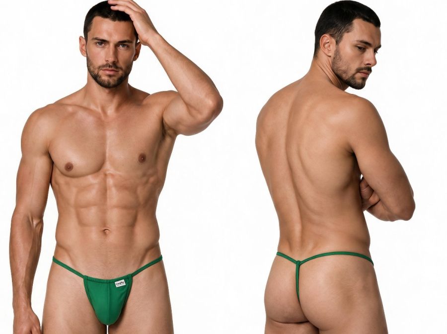 Mini Nature Green G-String - view 1