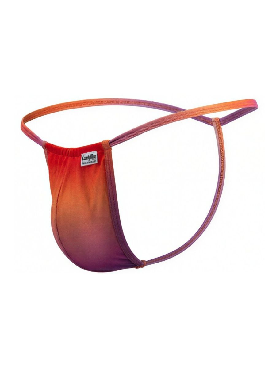Mini Orange Print G-String - view 7