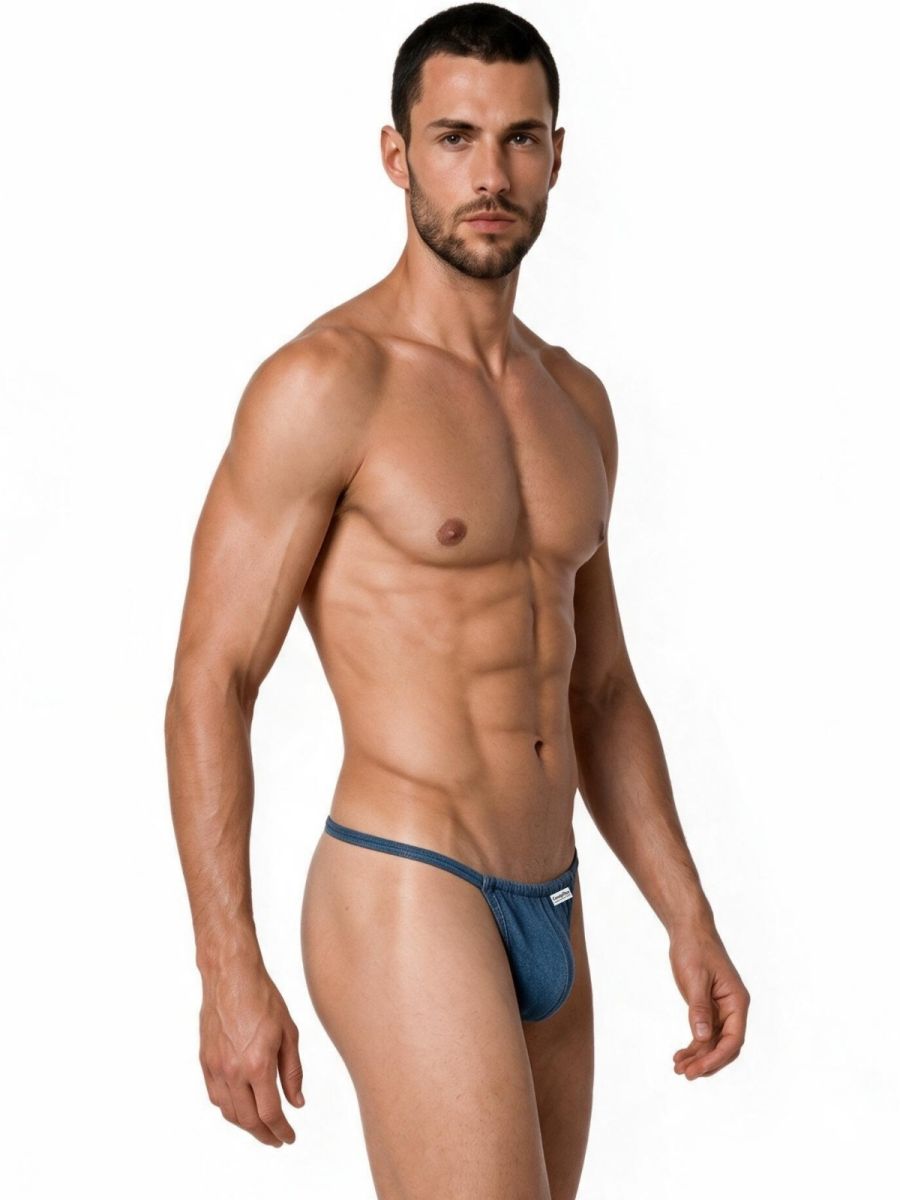 Mini Petrol Blue G-String - view 4