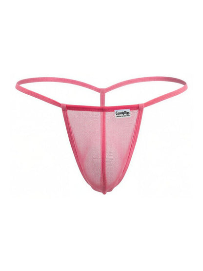 Mini Pink Mesh G-String - view 5