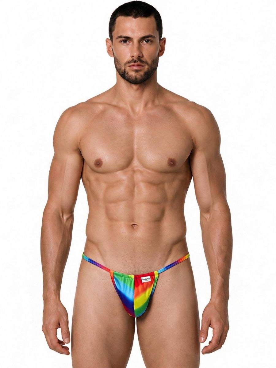 Mini Rainbow Print G-String - view 2