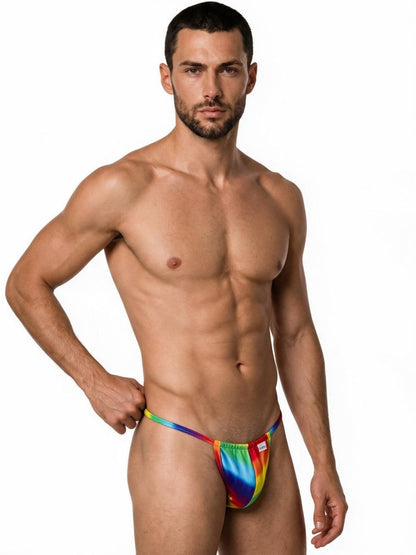 Mini Rainbow Print G-String - view 4