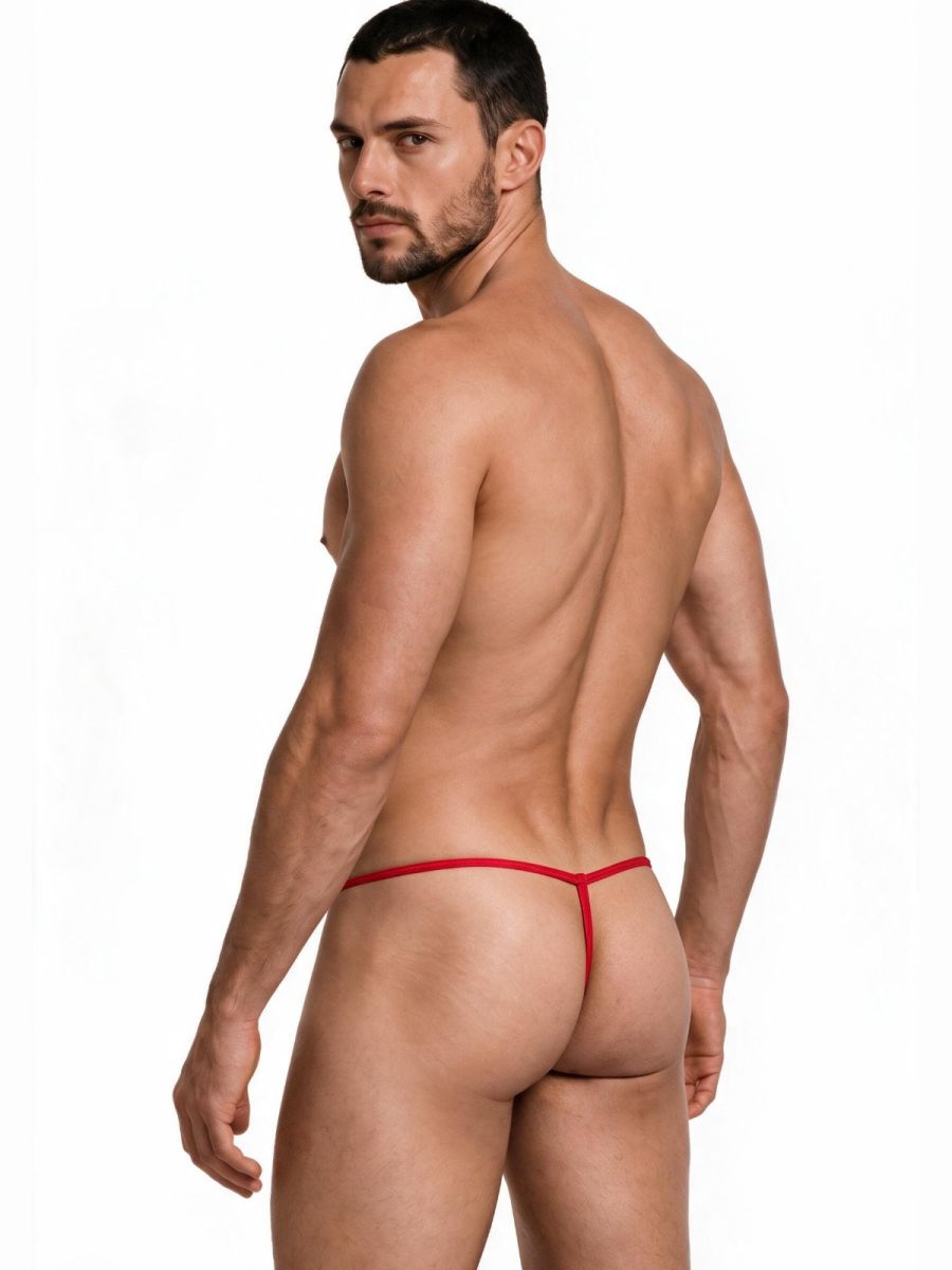 CandyMan 9586 Men's Underwear Mini G-String Color Red