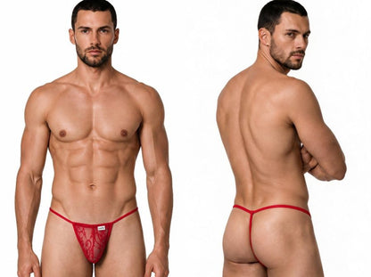 Mini Red Lace G-String - view 1