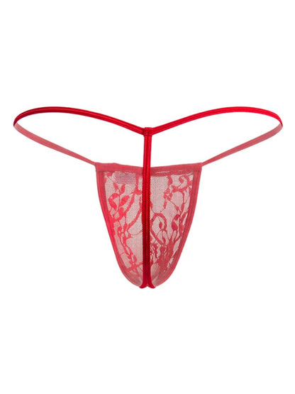 Mini Red Lace G-String - view 6
