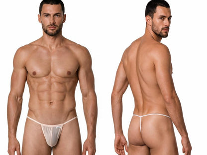 Mini Tangerine Mesh G-String - view 1