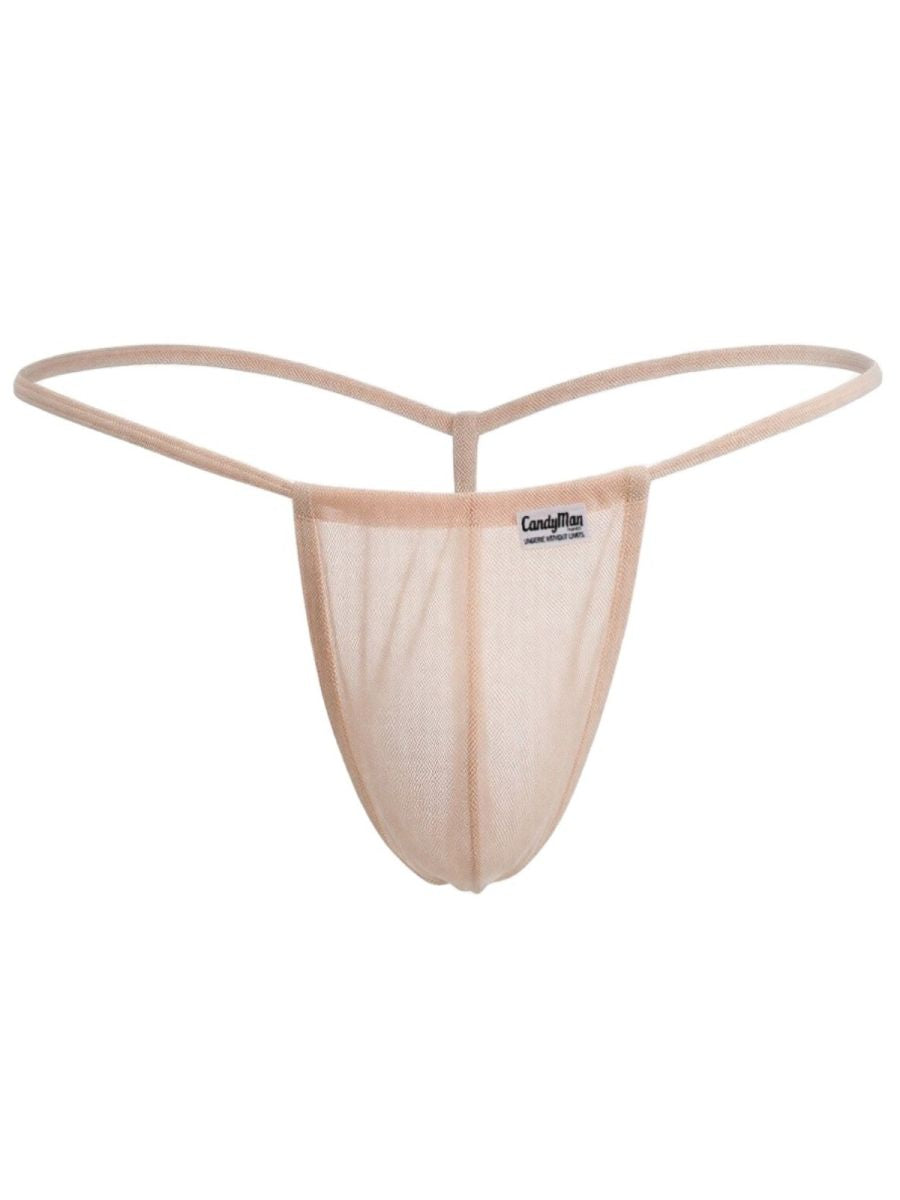 Mini Tangerine Mesh G-String - view 5