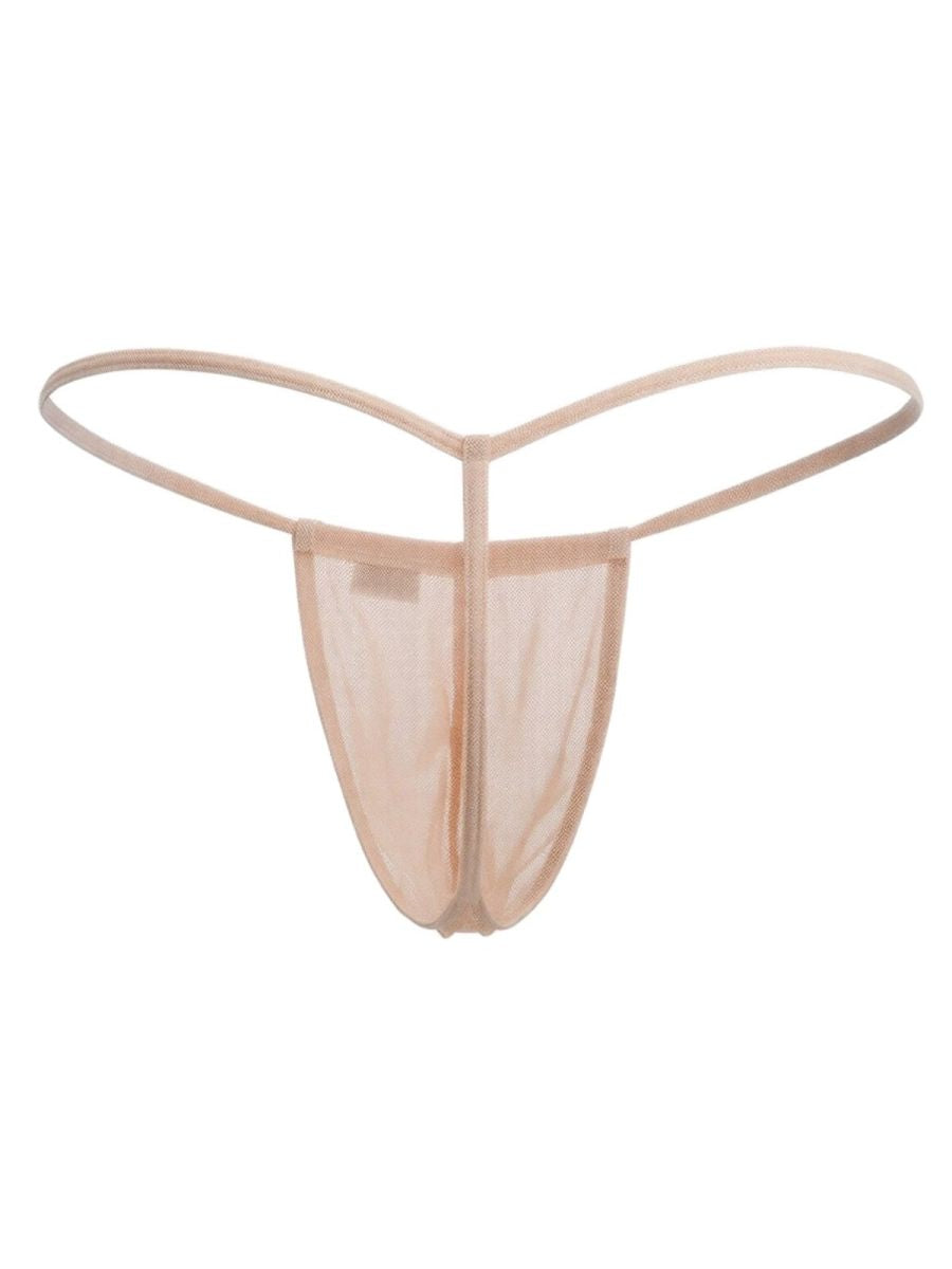 Mini Tangerine Mesh G-String - view 6