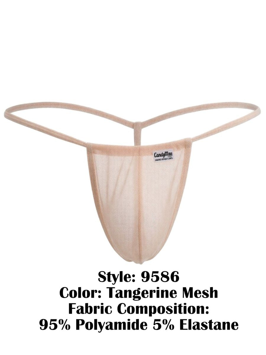 Mini Tangerine Mesh G-String - view 8