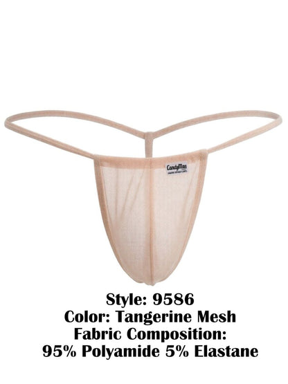 Mini Tangerine Mesh G-String - view 8