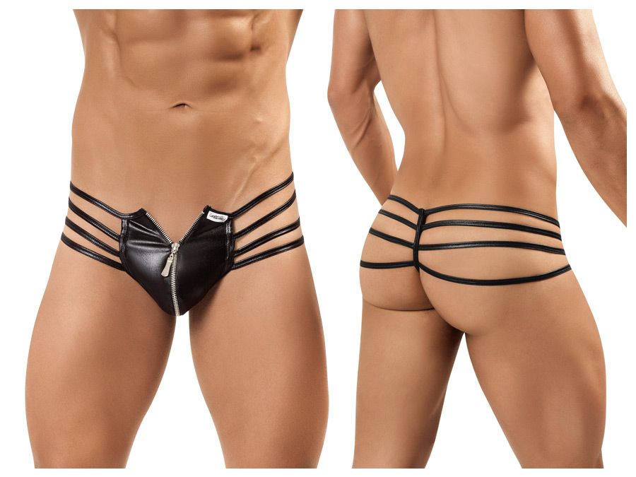 CandyMan Men's Underwear 99140 Thong Color Black