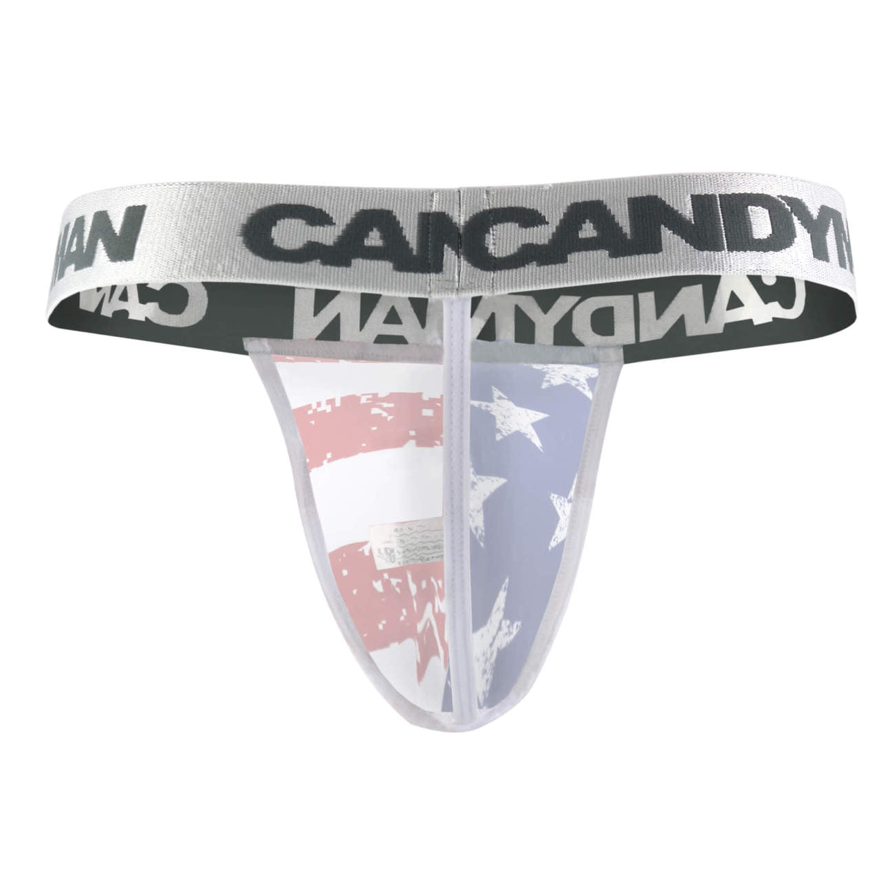 CandyMan Men's Underwear 99154 Patriotic Thong Multi-colored