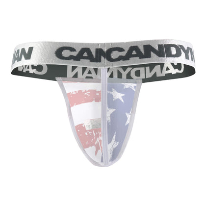 CandyMan Patriotic Thong Multi-colored