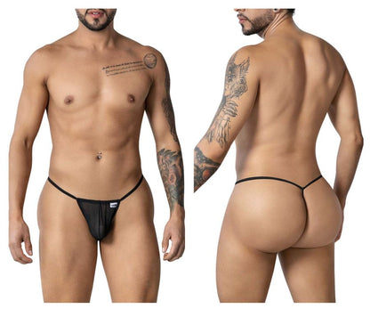 CandyMan 99246 Men's Underwear G-String Mesh Thongs Color Black