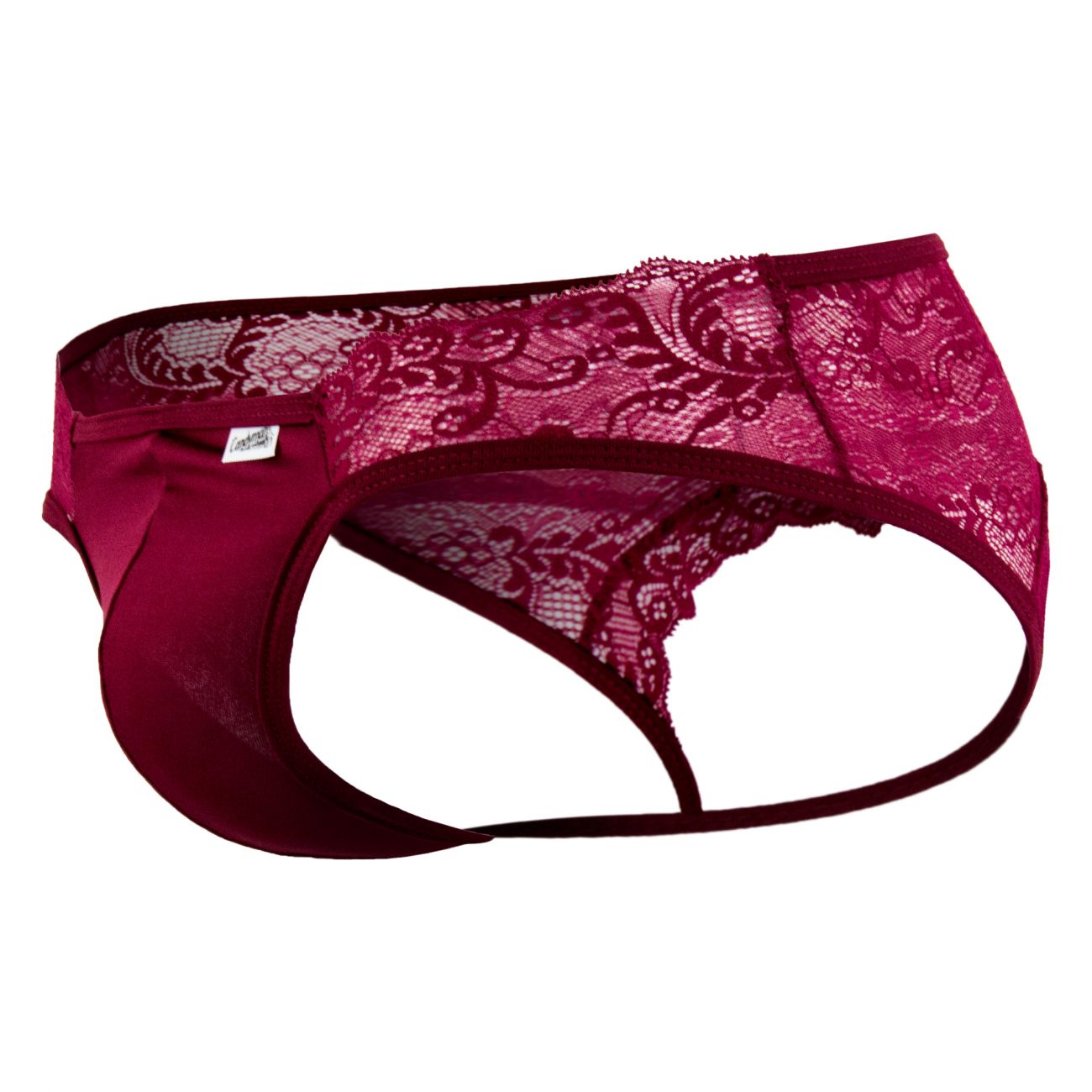 CandyMan 99312 Men's Underwear Lace Jockstrap Color Burgundy