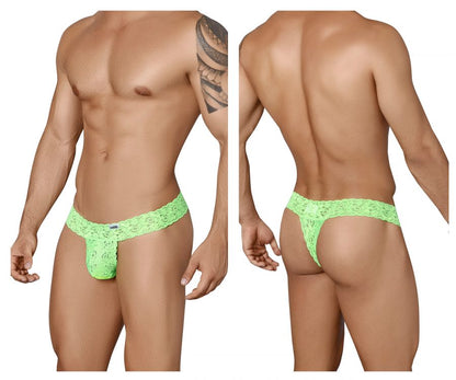 CandyMan Peek a Boo Thongs - Green