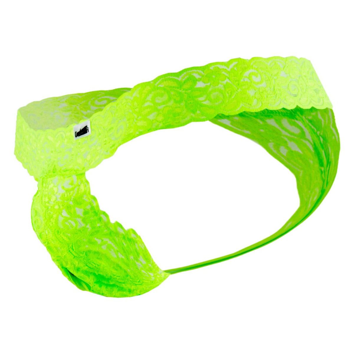 CandyMan Men's Underwear 99315 Peek a Boo Thongs Color Green