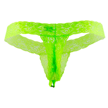 CandyMan Peek a Boo Thongs - Green