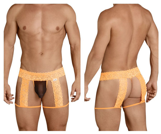 CandyMan Men's Underwear 99369X Thongs Color Hot Orange