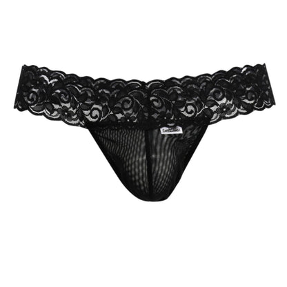 Sensual Black Lace Thong - view 5