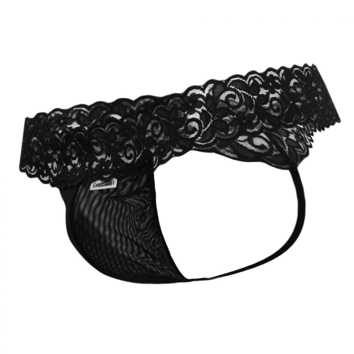 Sensual Black Lace Thong - view 6