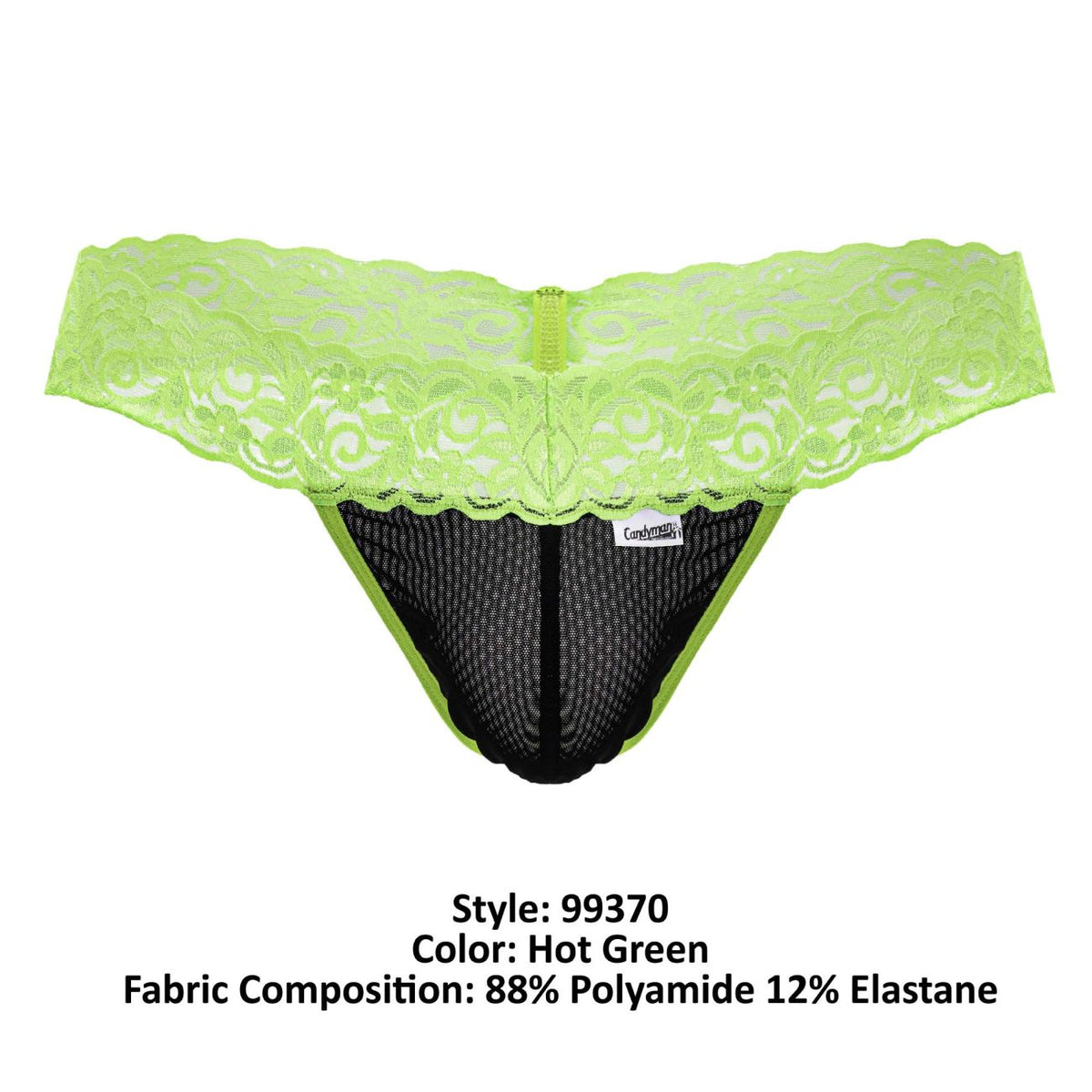 Sensual Green Lace Thong - view 8