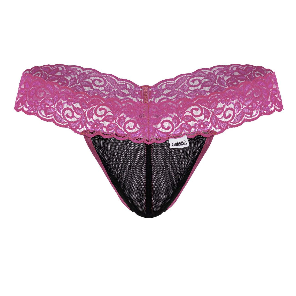 Sensual Pink Lace Thong - view 5