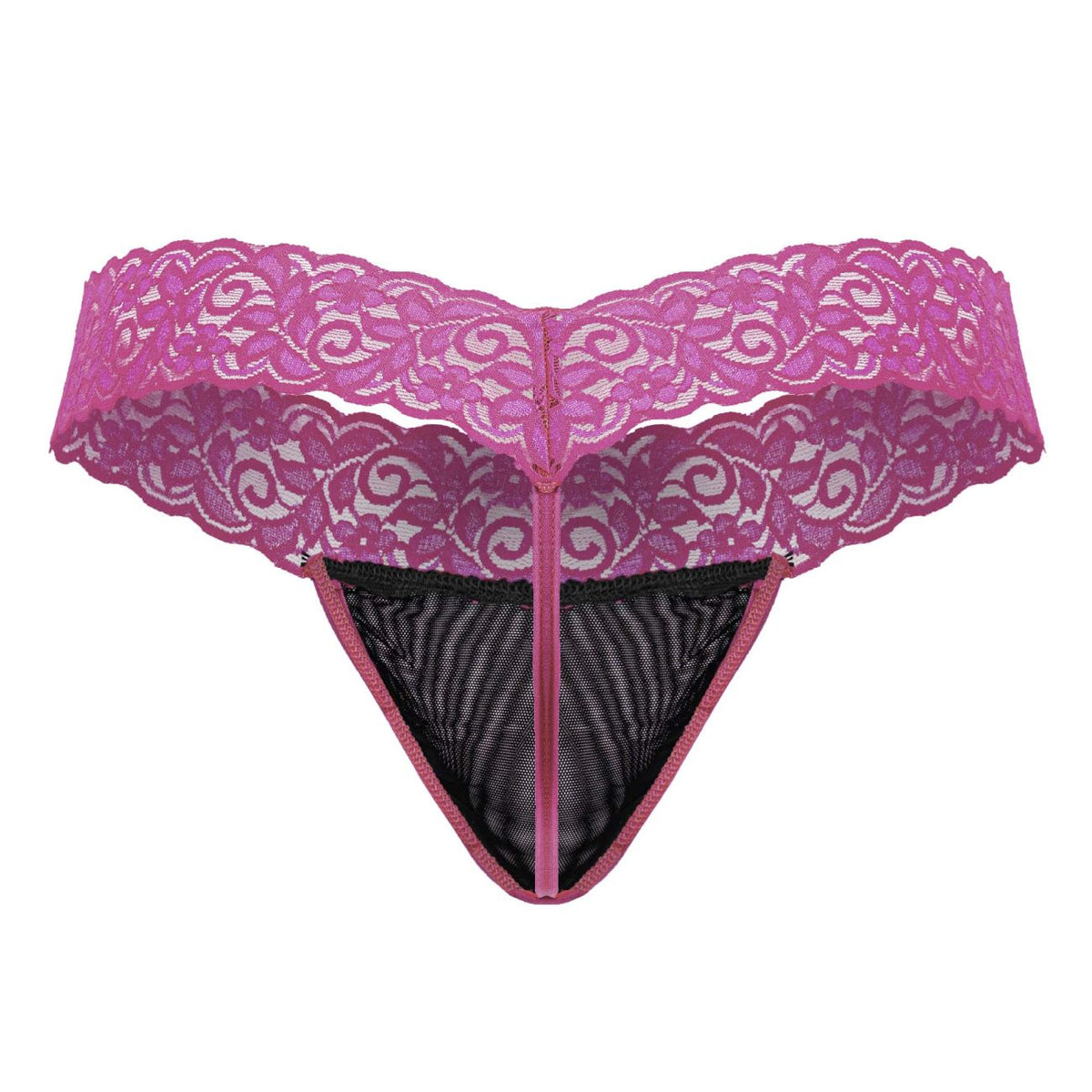 Sensual Pink Lace Thong - view 7