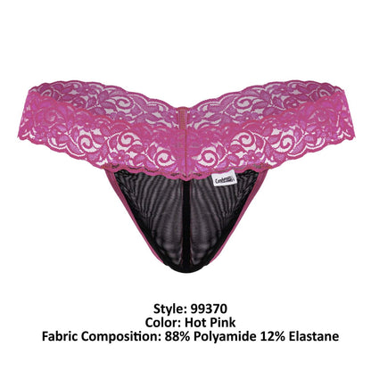 Sensual Pink Lace Thong - view 8