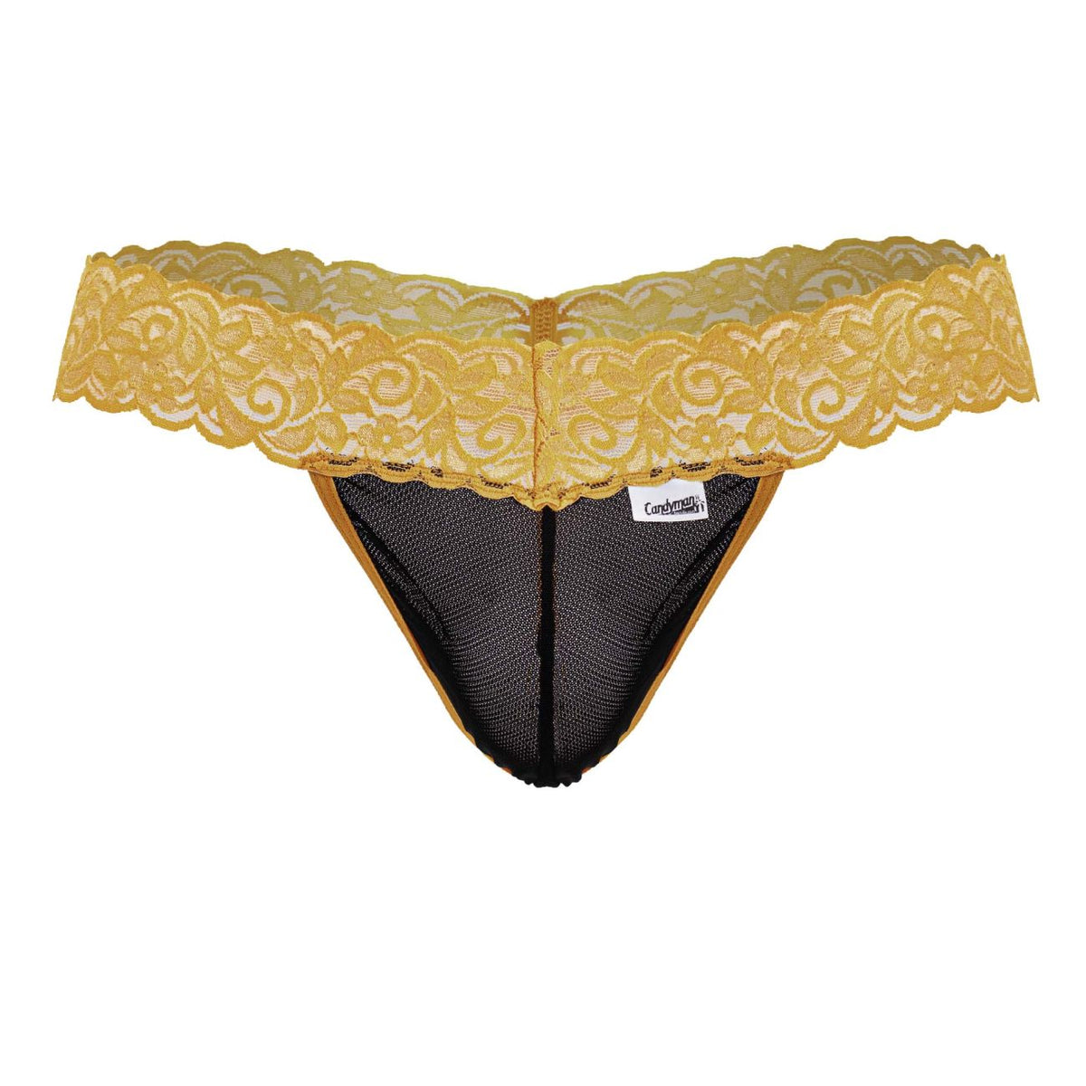 Sensual Orange Lace Thong - view 5