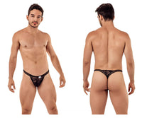 Double Black Lace Thong - view 1