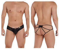Bow and Black Lace Jockstrap - view 1
