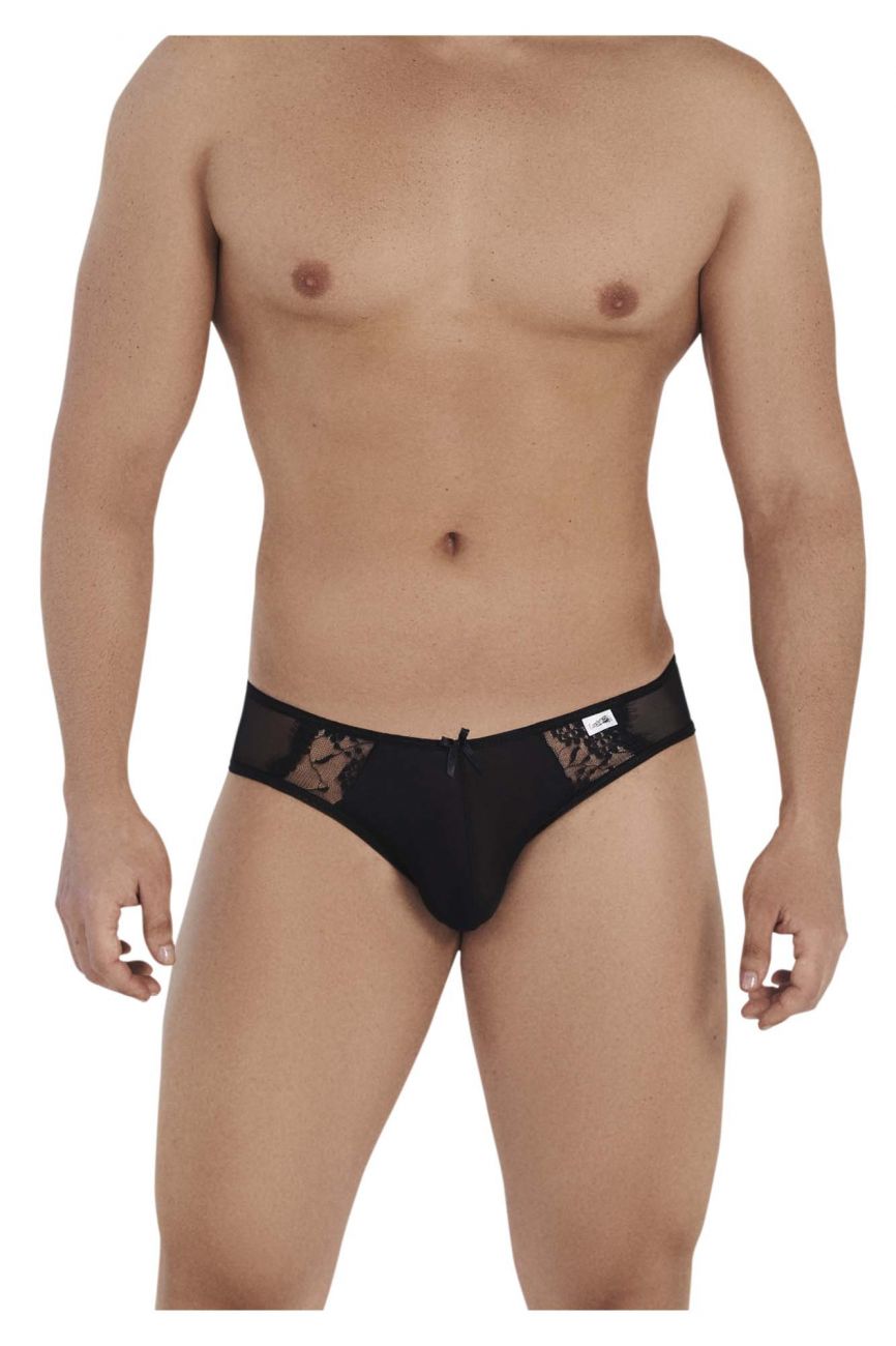CandyMan 99538 Men's Underwear Lace Mesh Jockstrap Color Black