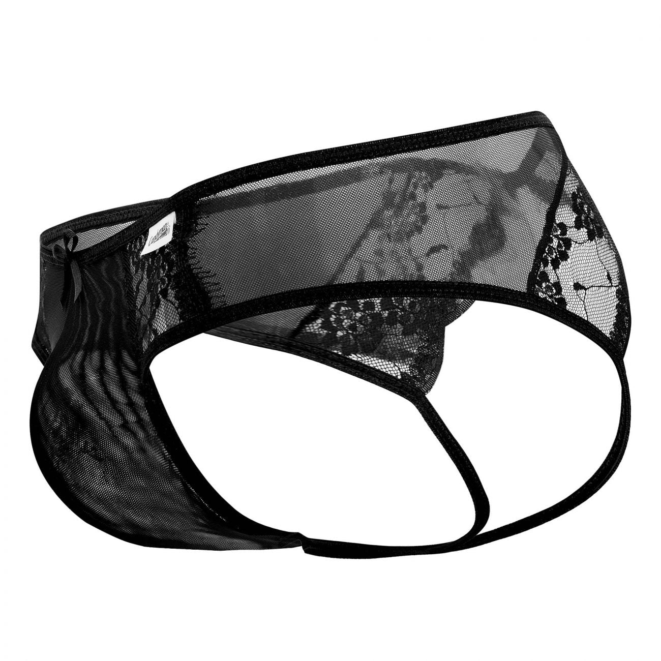 CandyMan 99538 Men's Underwear Lace Mesh Jockstrap Color Black
