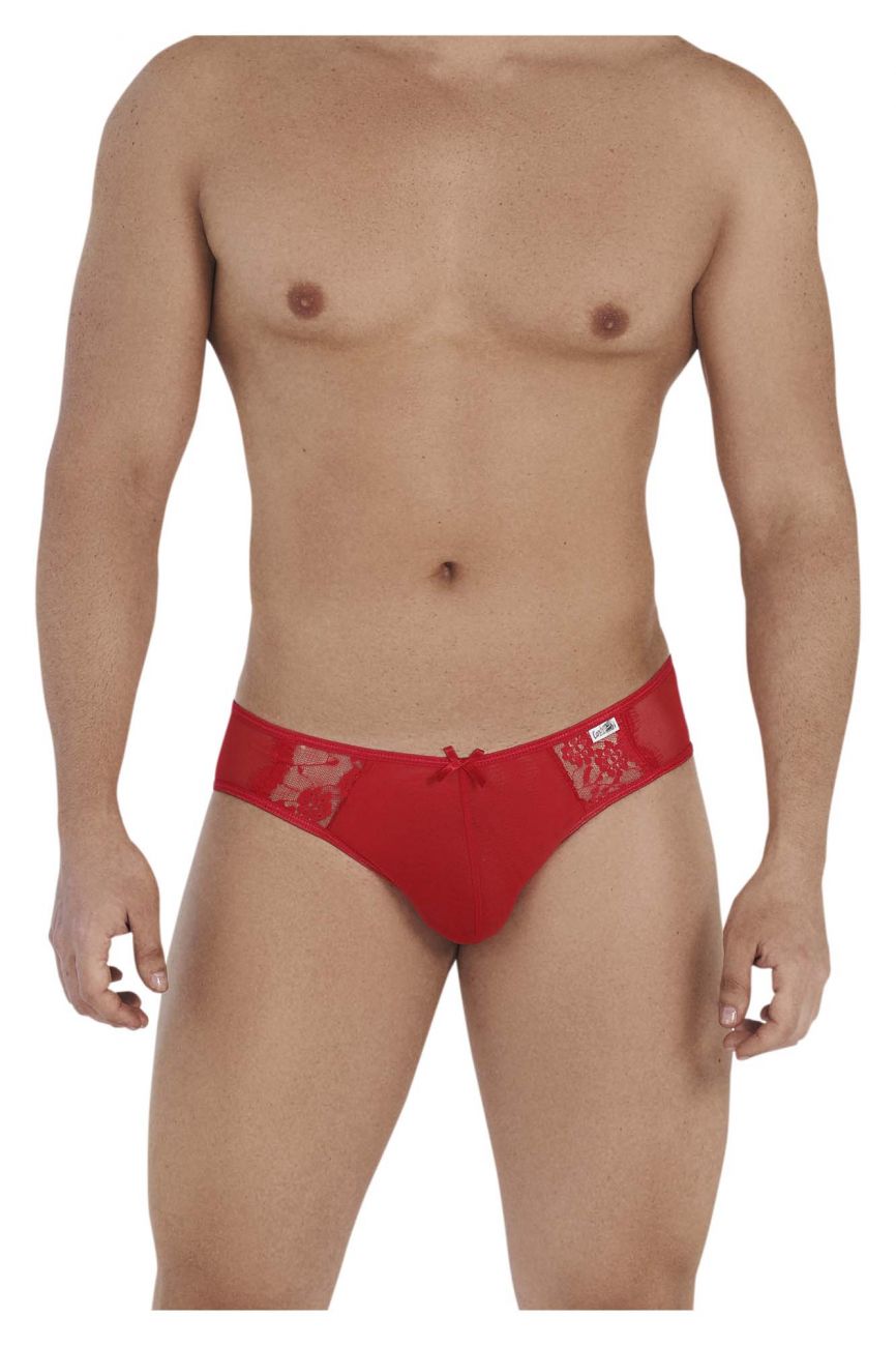CandyMan 99538 Men's Underwear Lace Mesh Jockstrap Color Red