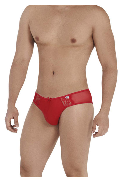 CandyMan 99538 Men's Underwear Lace Mesh Jockstrap Color Red