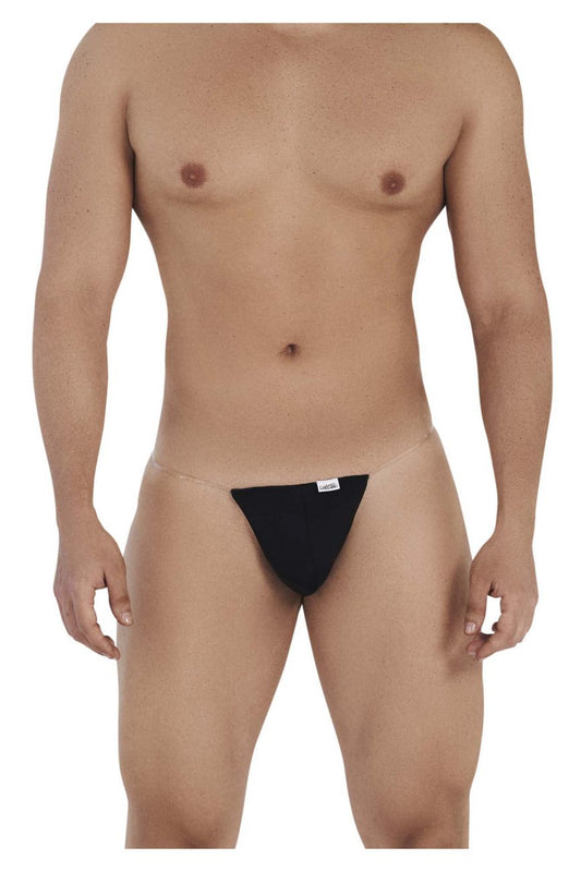 CandyMan Men's Underwear 99548 Invisible Micro Thongs Color Black