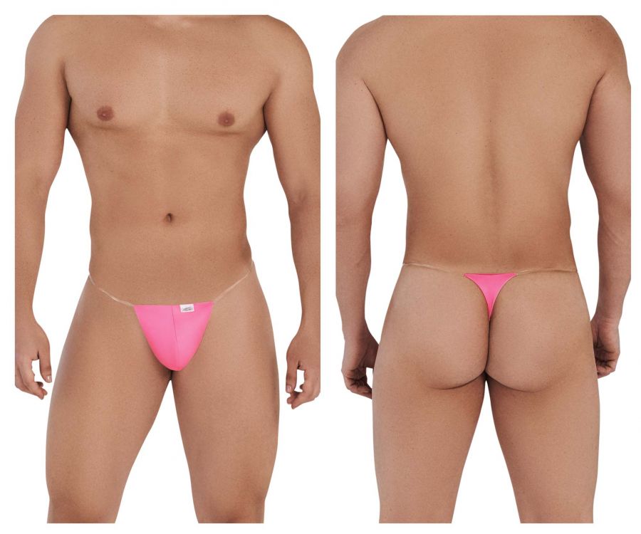 CandyMan Men's Underwear 99548 Invisible Micro Thongs Color Hot Pink