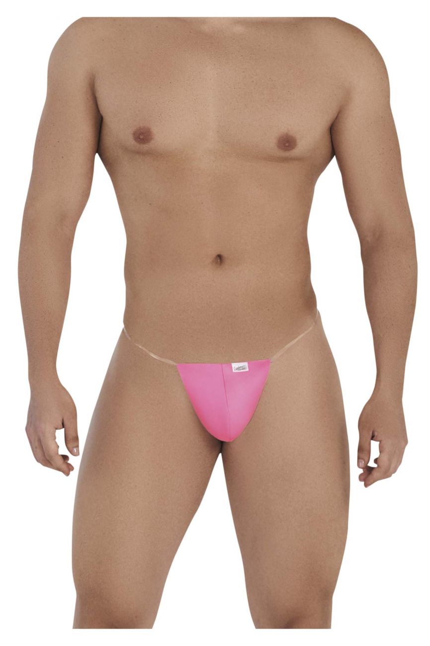 CandyMan Men's Underwear 99548 Invisible Micro Thongs Color Hot Pink