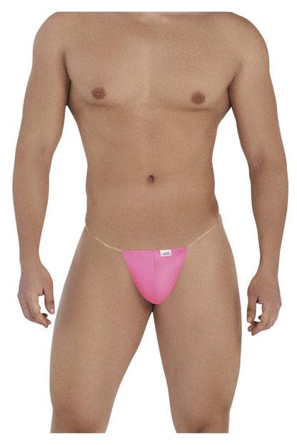 CandyMan Men's Underwear 99548 Invisible Micro Thongs Color Hot Pink